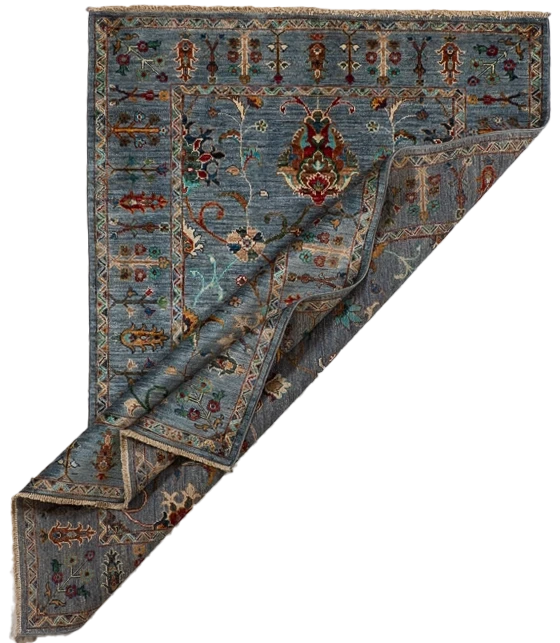 W 4 L 6 Tabriz 100% Hand-Woven All-Over Design - 66628