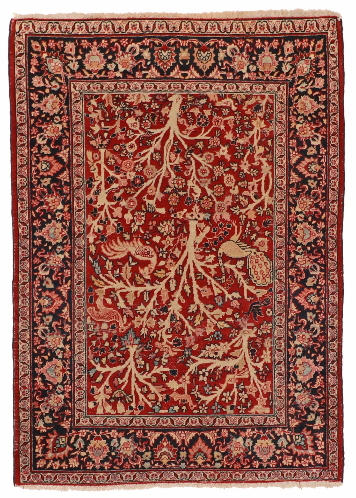 4.2 x 5.1 - Bakhtiarie Wool Traditional Rectangle - Finest Hand-Knotted Quality Wool — 11405