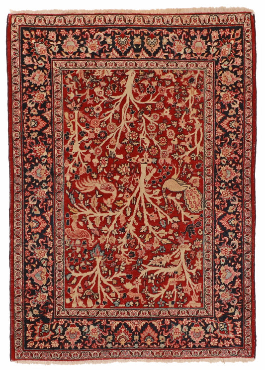 4.2 x 5.1 - Bakhtiarie Wool Traditional Rectangle - Finest Hand-Knotted Quality Wool — 11405