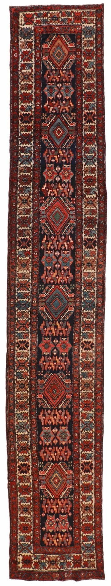 2.7 x 15.3 - Heriz Fine/Wool Geometric Rectangle - Hand Woven Rug — 12172