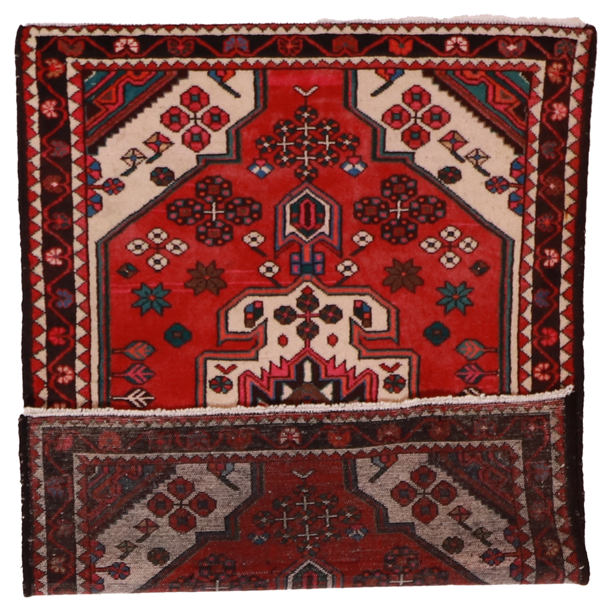 W 3.6 L 5 Hamadan 100% Wool Hand-Woven All-Over Design - 12501