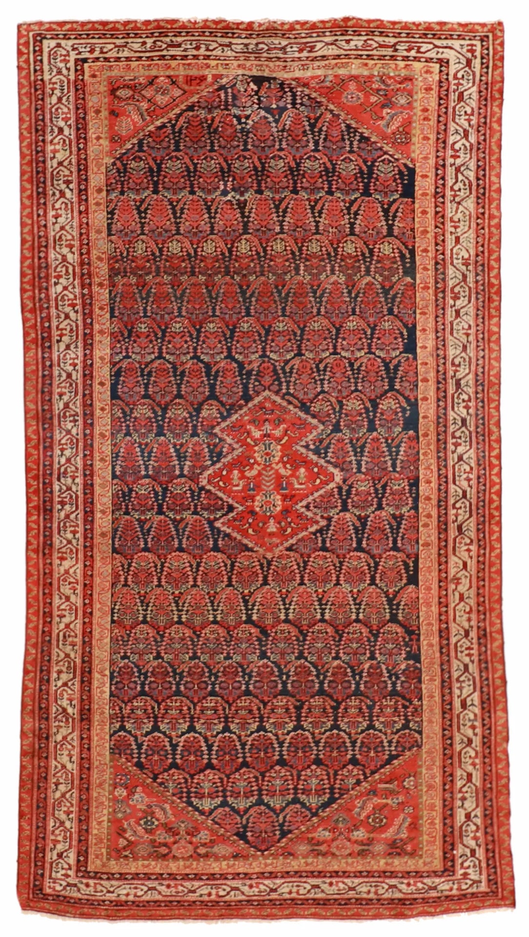 5.3 x 9.11 - Kurdish Fine Geometric Rectangle - Hand Woven Rug — 12712
