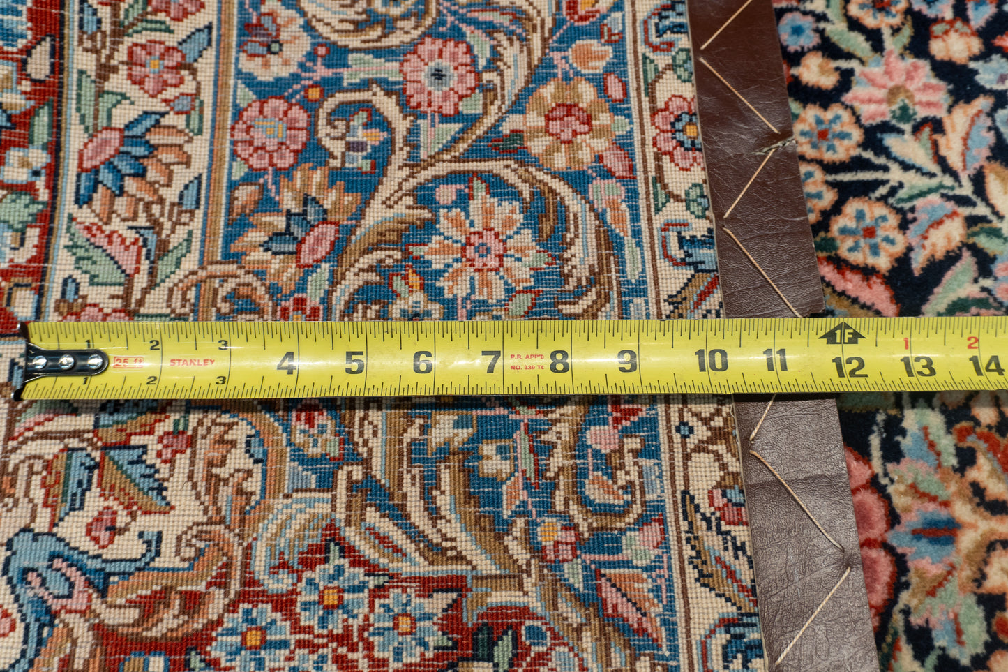 W 6.8 L 10 Kerman S. Antique 100% Wool Hand-Woven All-Over Design - 12948