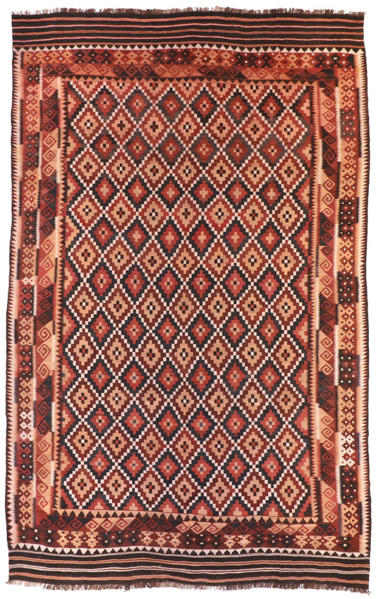 9.9 x 15.10 - Kilim Wool Modern Rectangle - Finest Hand-Knotted Quality Wool — 13151