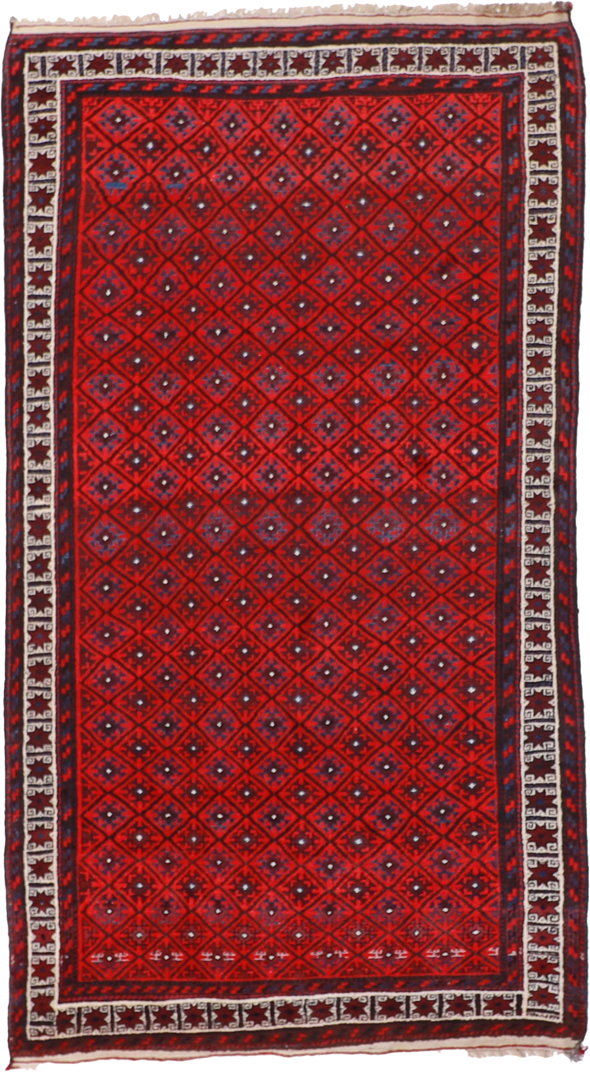 W 5 L 9.1 Baluch 100% Wool Hand-Woven All-Over Design - 14651
