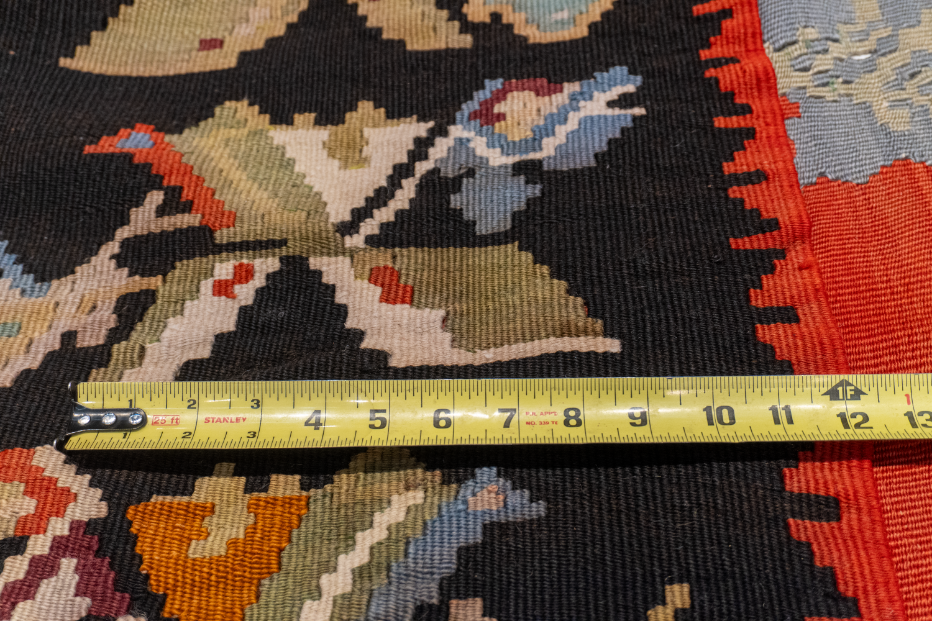 W 8.9 L 10.8 Bessarabian 100% Wool Hand-Woven All-Over Design - 14900