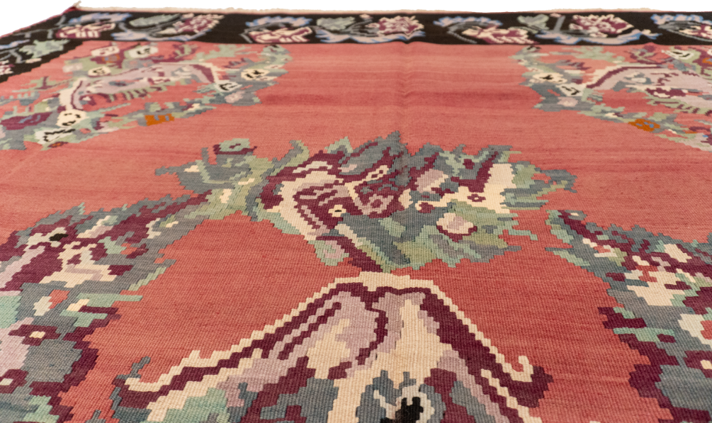 W 8.8 - L 10 - Besarabian Wool All Over Rectangle - Finest Hand-Made Quality Wool - 14902