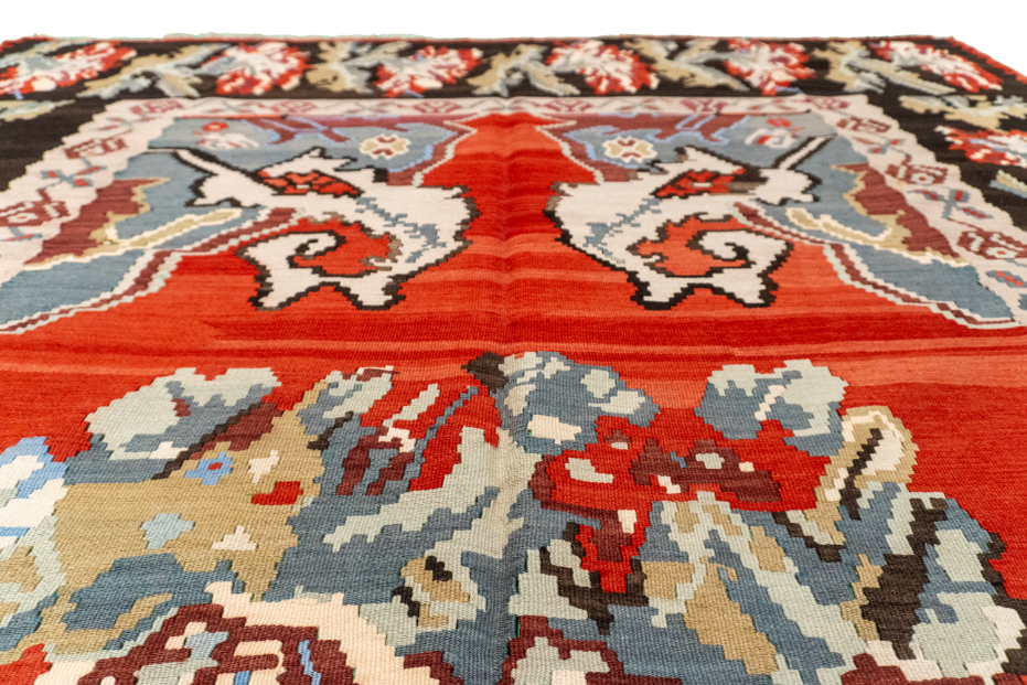 W 7.6 - L 11.10 - Besarabian Wool All Over Rectangle - Finest Hand-Made Quality Wool - 14906