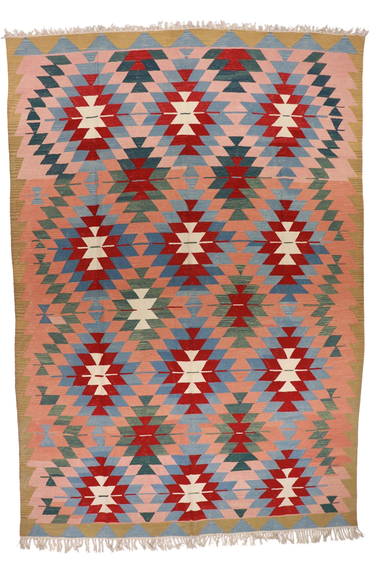 8.10 x 12.10 - Besarabian Wool All Over Rectangle - Finest Hand-Knotted Quality Wool — 14914