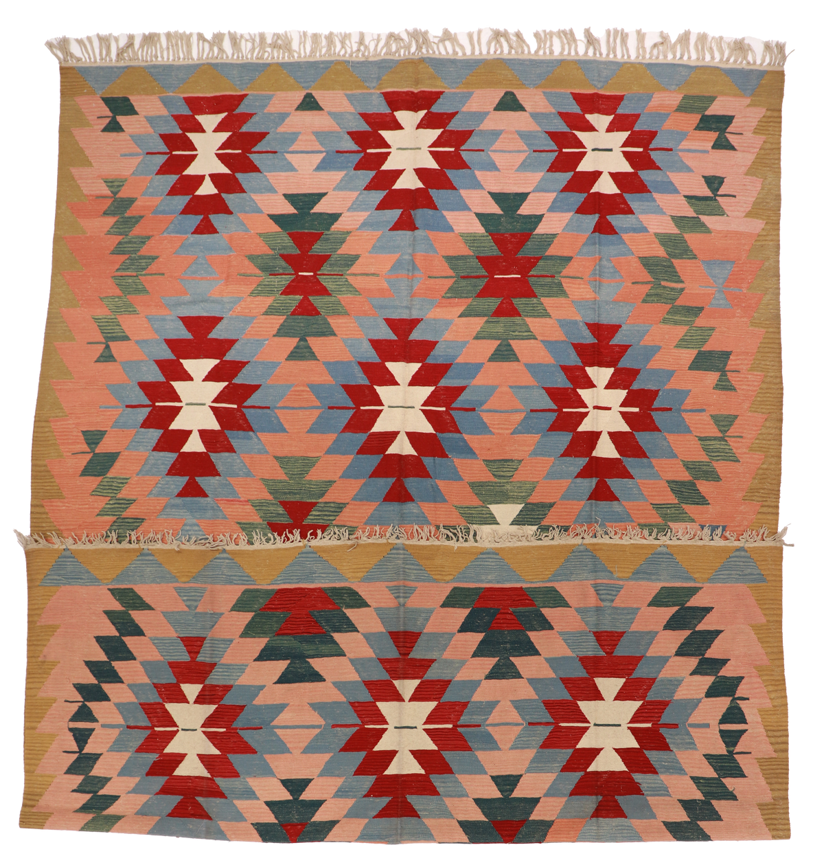 W 8.10 - L 12.10 - Bessarabian 100% Wool Handmade All Over Design - 14914