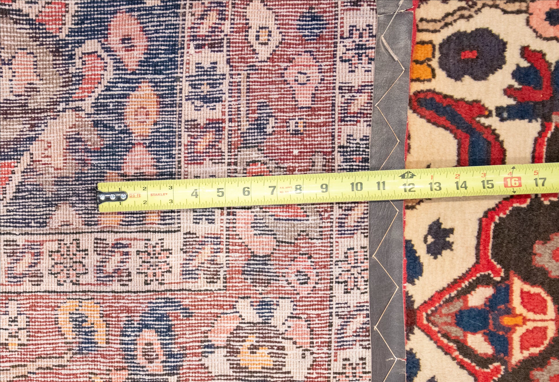 W 5.2 L 8.3 Bakhtiarie 100% Wool Hand-Woven Geometric Design - 15522