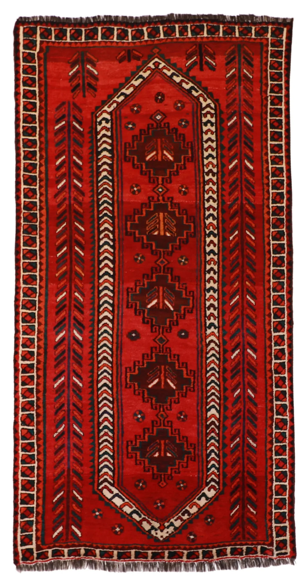 4.11 x 9.6 - Shiraz Fine All Over Rectangle - Hand Woven Rug — 15702