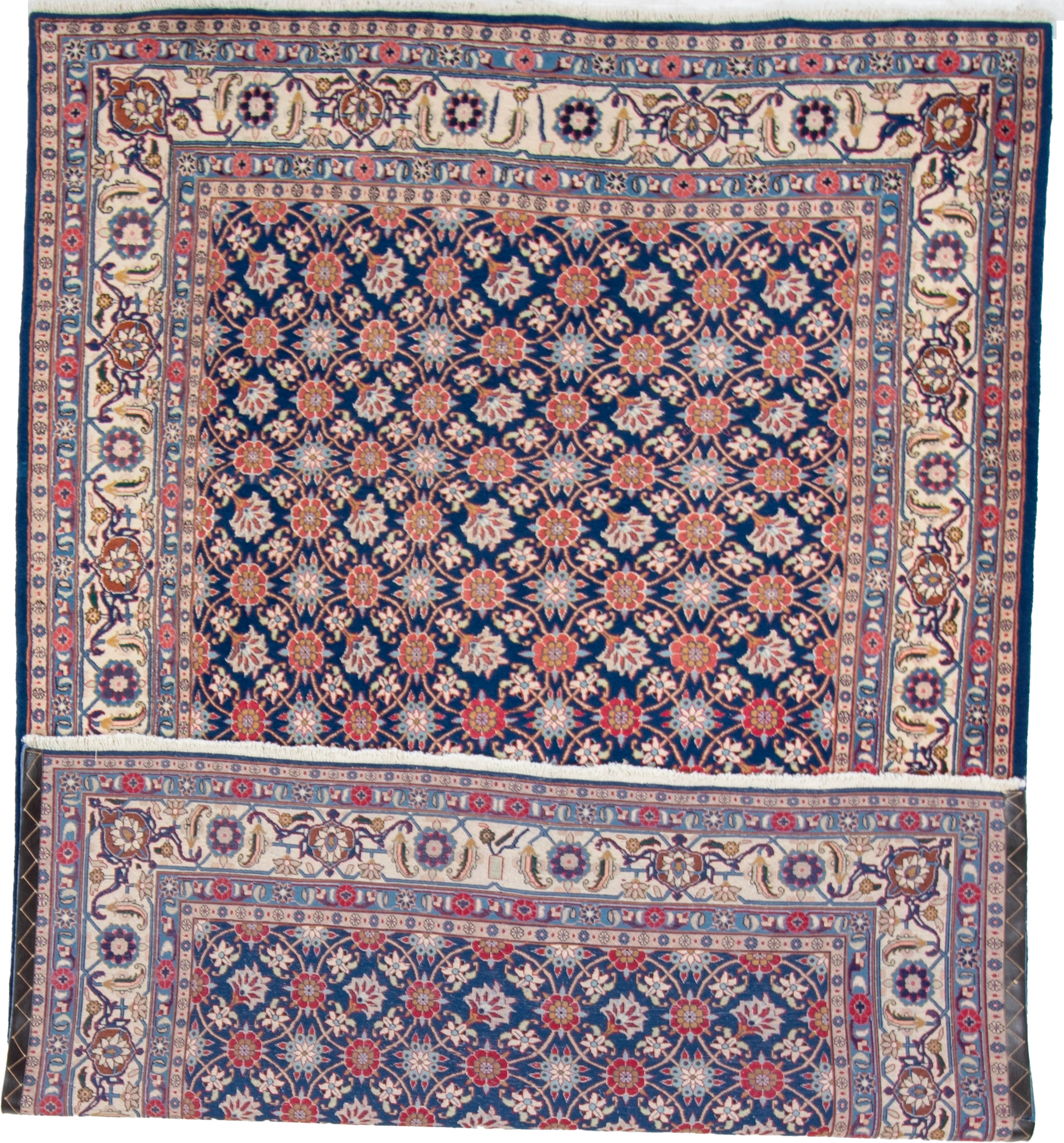 W 6.4 L 9.5 Veramin Silk And Wool Blend Hand-Woven All-Over Design - 15939