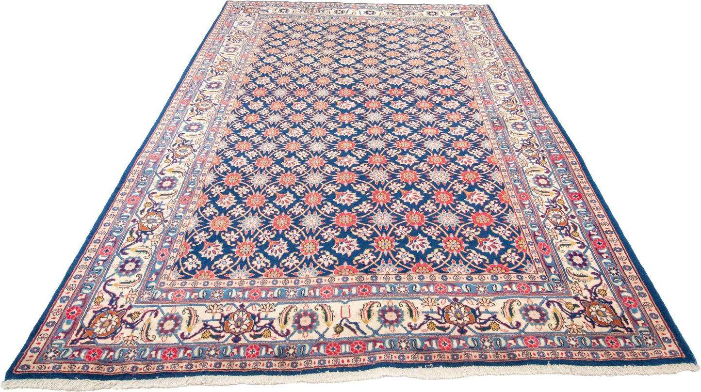 W 6.4 L 9.5 Veramin Silk And Wool Blend Hand-Woven All-Over Design - 15939