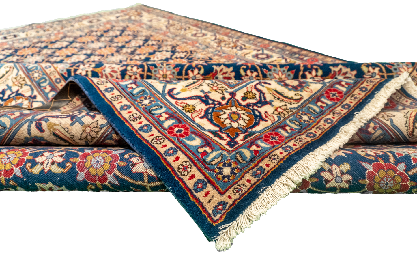W 6.4 L 9.5 Veramin Silk And Wool Blend Hand-Woven All-Over Design - 15939