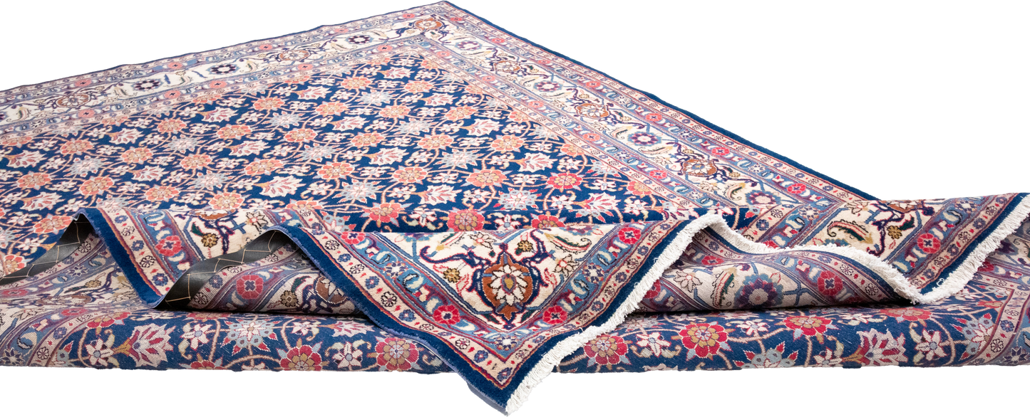 W 6.4 L 9.5 Veramin Silk And Wool Blend Hand-Woven All-Over Design - 15939