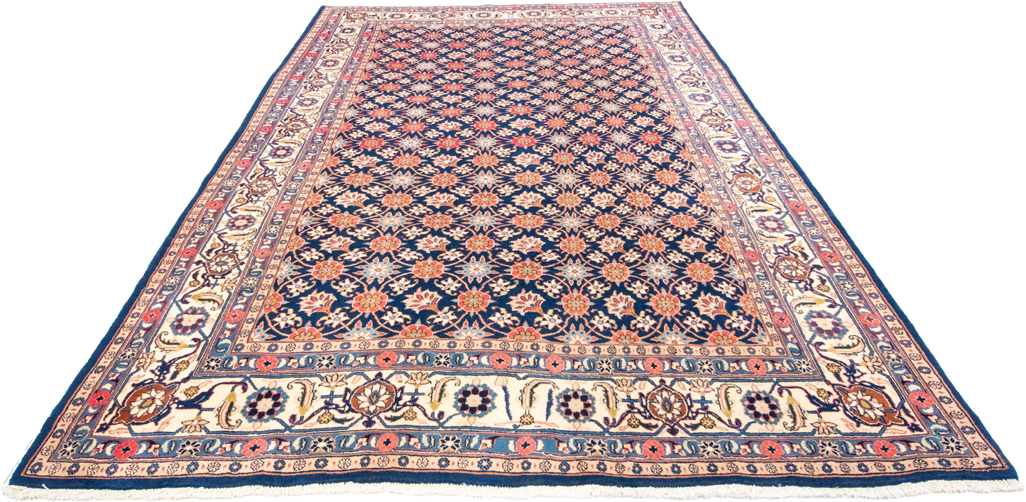 W 6.4 L 9.5 Veramin Silk And Wool Blend Hand-Woven All-Over Design - 15939