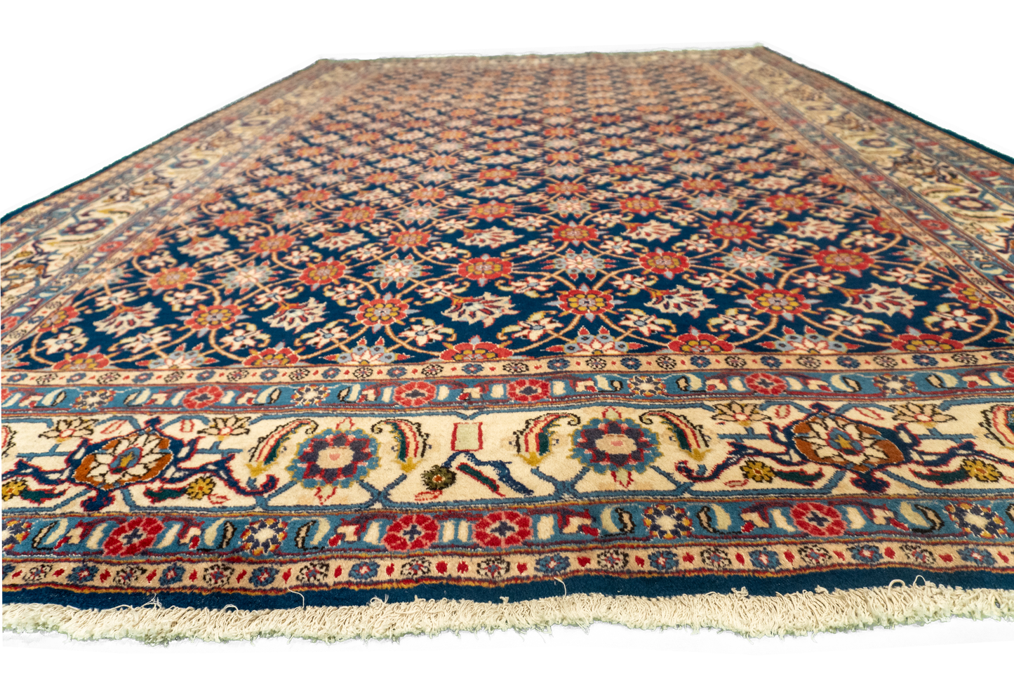 W 6.4 L 9.5 Veramin Silk And Wool Blend Hand-Woven All-Over Design - 15939