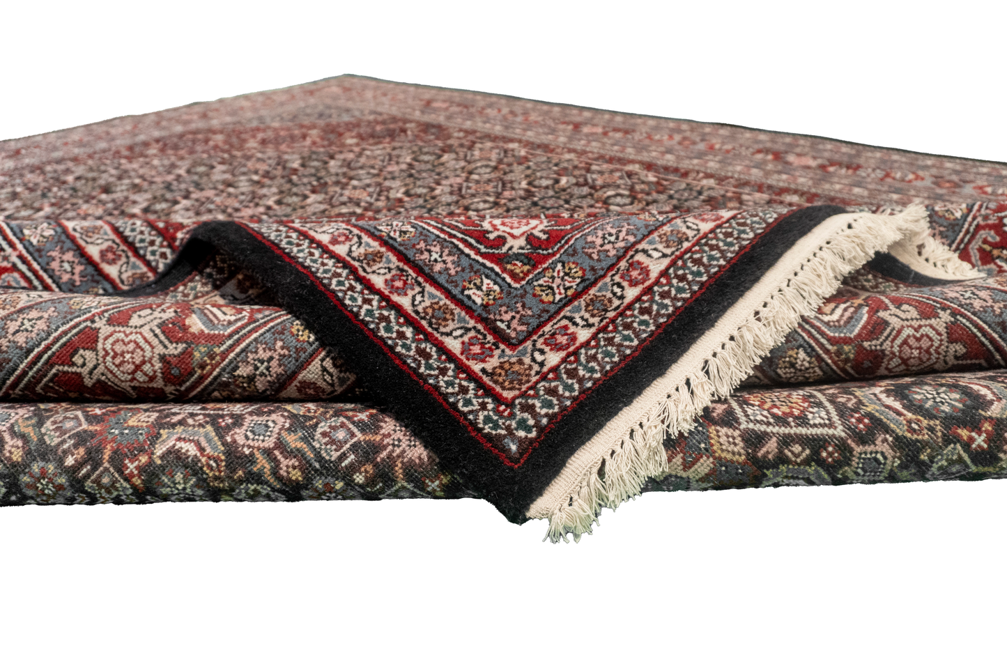 W 8 L 10 Bijar 100% Wool Hand-Woven Geometric Design - 17609