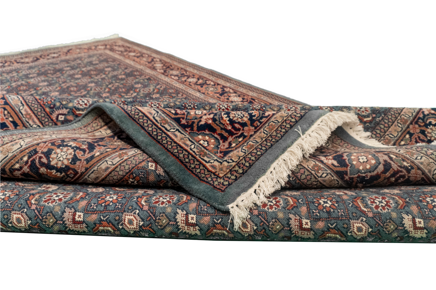 W 6 L 9.3 Bijar 100% Wool Hand-Woven All-Over Design - 17617