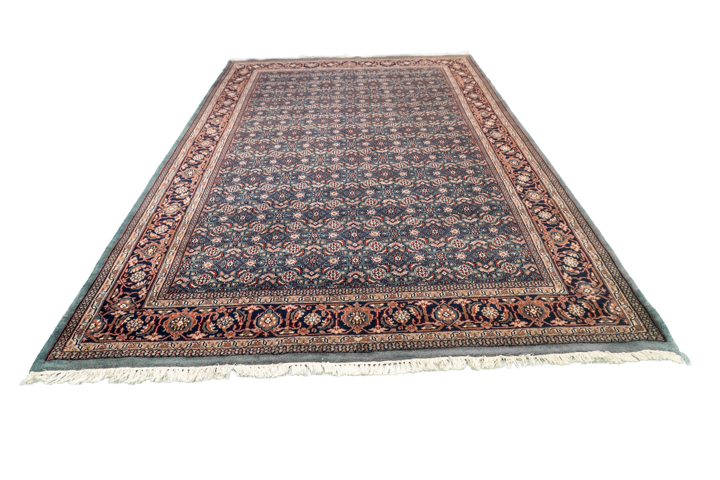 W 6 L 9.3 Bijar 100% Wool Hand-Woven All-Over Design - 17617