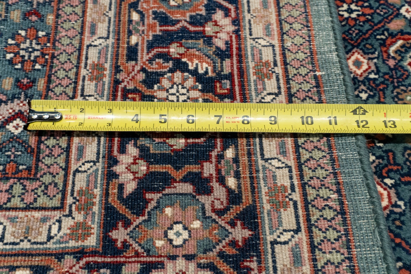 W 6 L 9.3 Bijar 100% Wool Hand-Woven All-Over Design - 17617