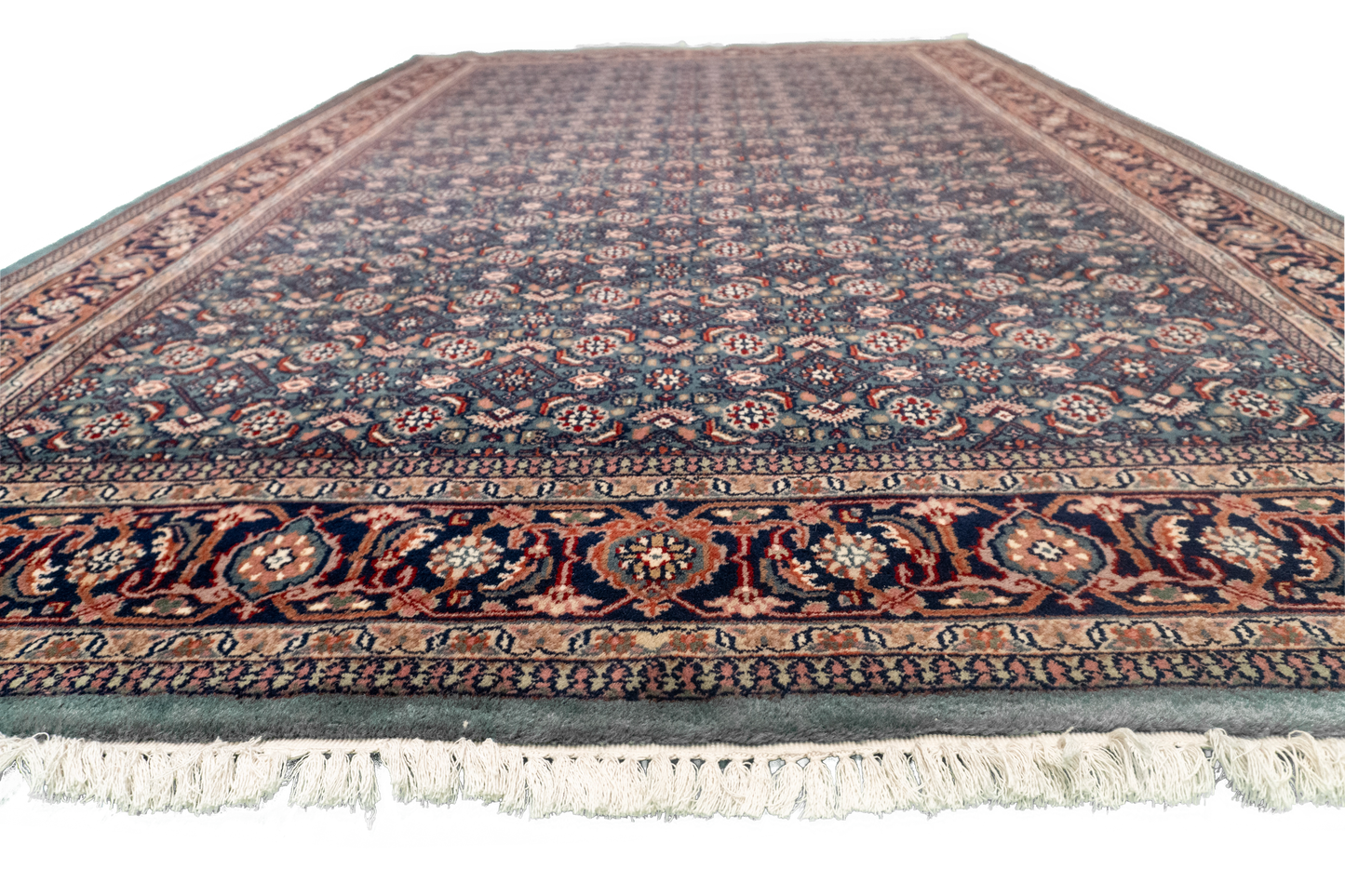 W 6 L 9.3 Bijar 100% Wool Hand-Woven All-Over Design - 17617