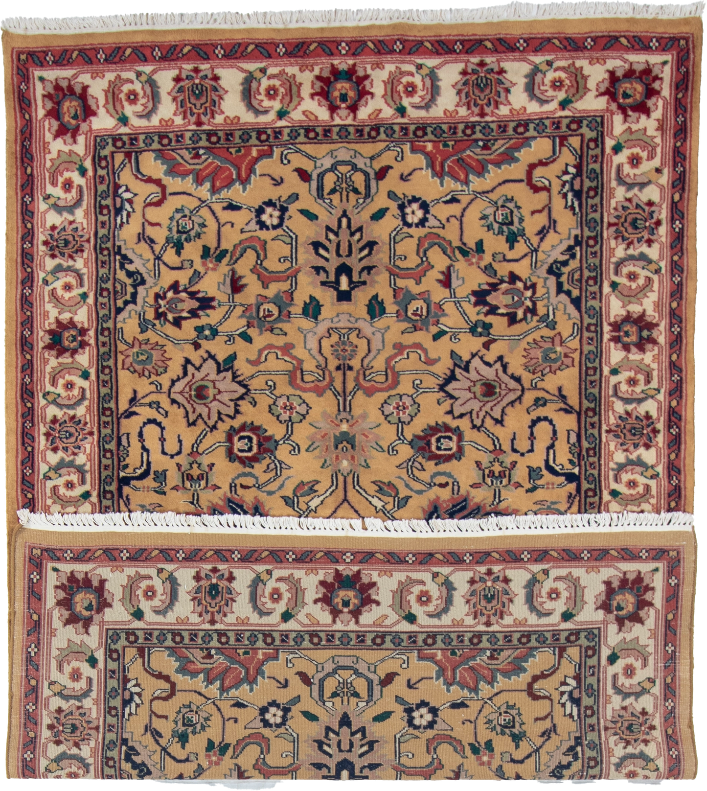 W 6 L 8.10 Mashad 100% Wool Hand-Woven All-Over Design - 17633