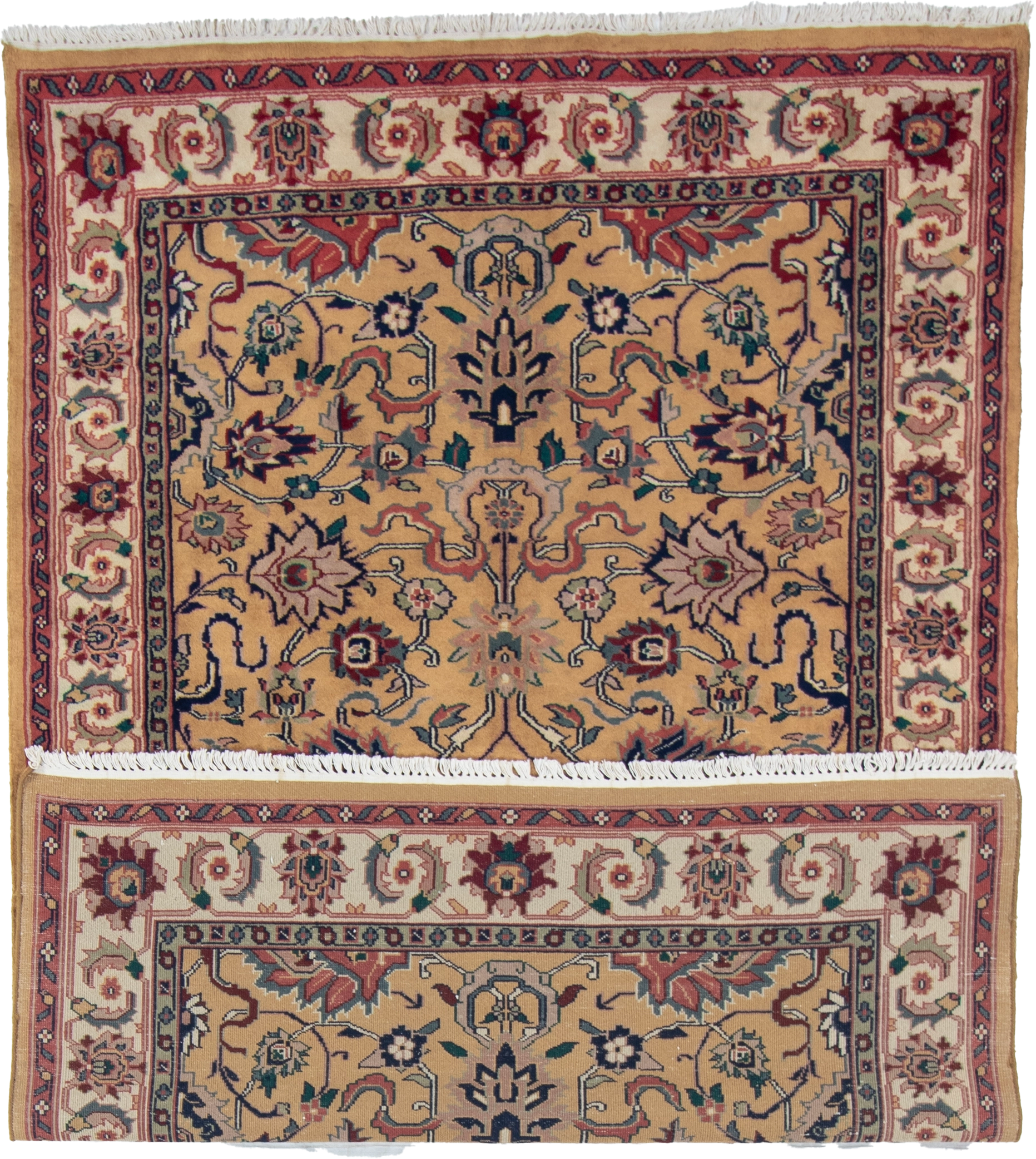 W 6 L 8.10 Mashad 100% Wool Hand-Woven All-Over Design - 17633