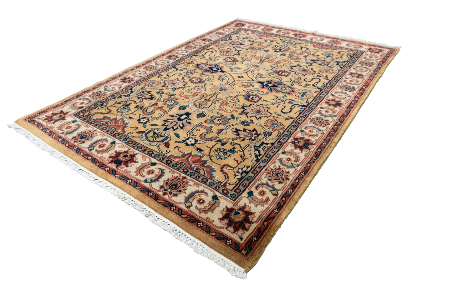 W 6 L 8.10 Mashad 100% Wool Hand-Woven All-Over Design - 17633