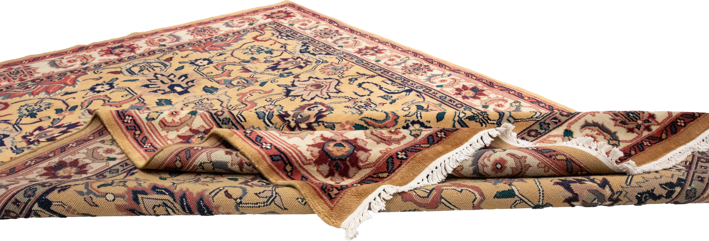 W 6 L 8.10 Mashad 100% Wool Hand-Woven All-Over Design - 17633