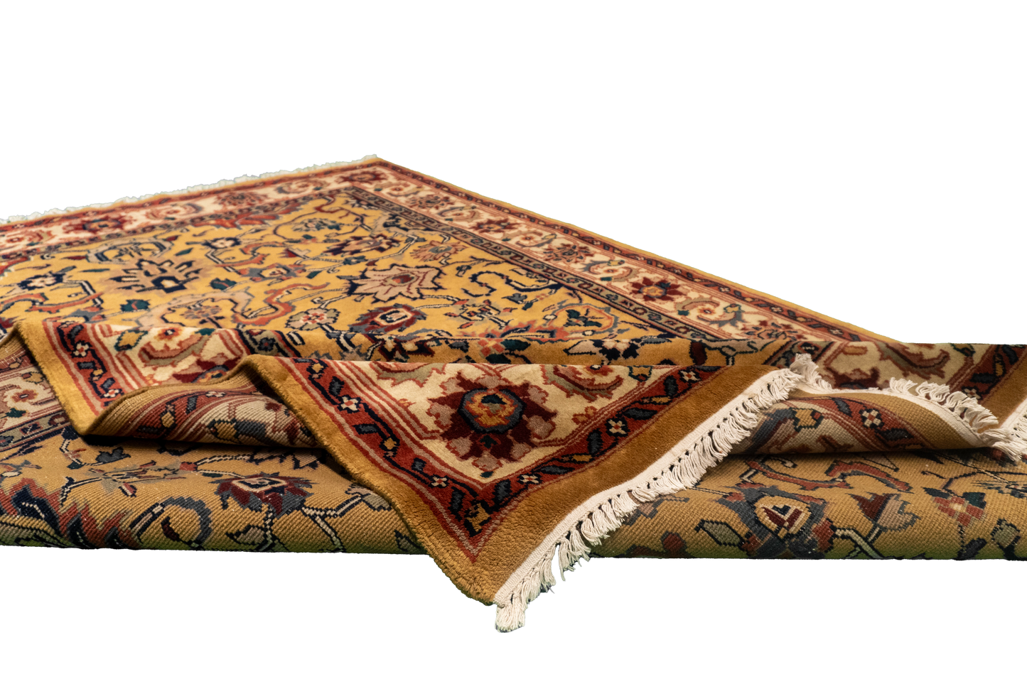 W 6 L 8.10 Mashad 100% Wool Hand-Woven All-Over Design - 17633