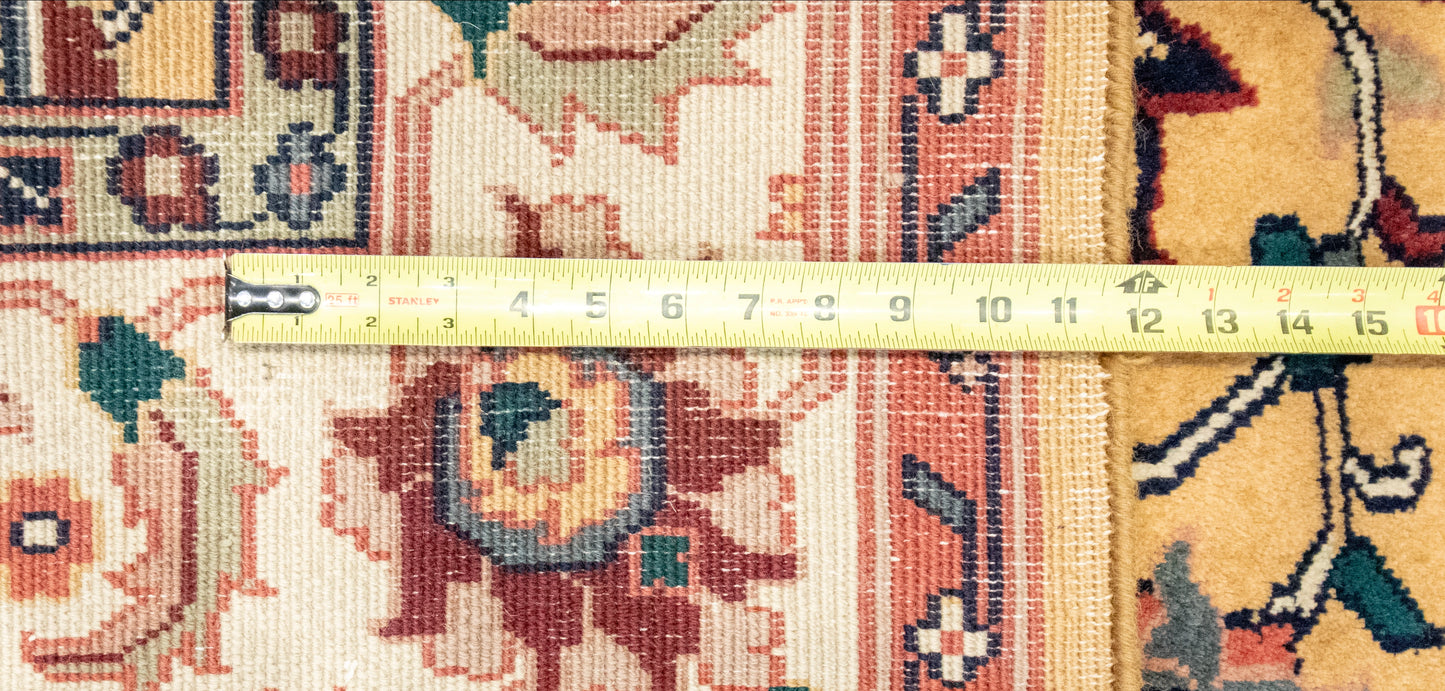 W 6 L 8.10 Mashad 100% Wool Hand-Woven All-Over Design - 17633