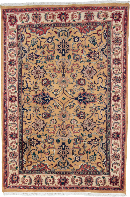 W 6 L 8.10 Mashad 100% Wool Hand-Woven All-Over Design - 17633