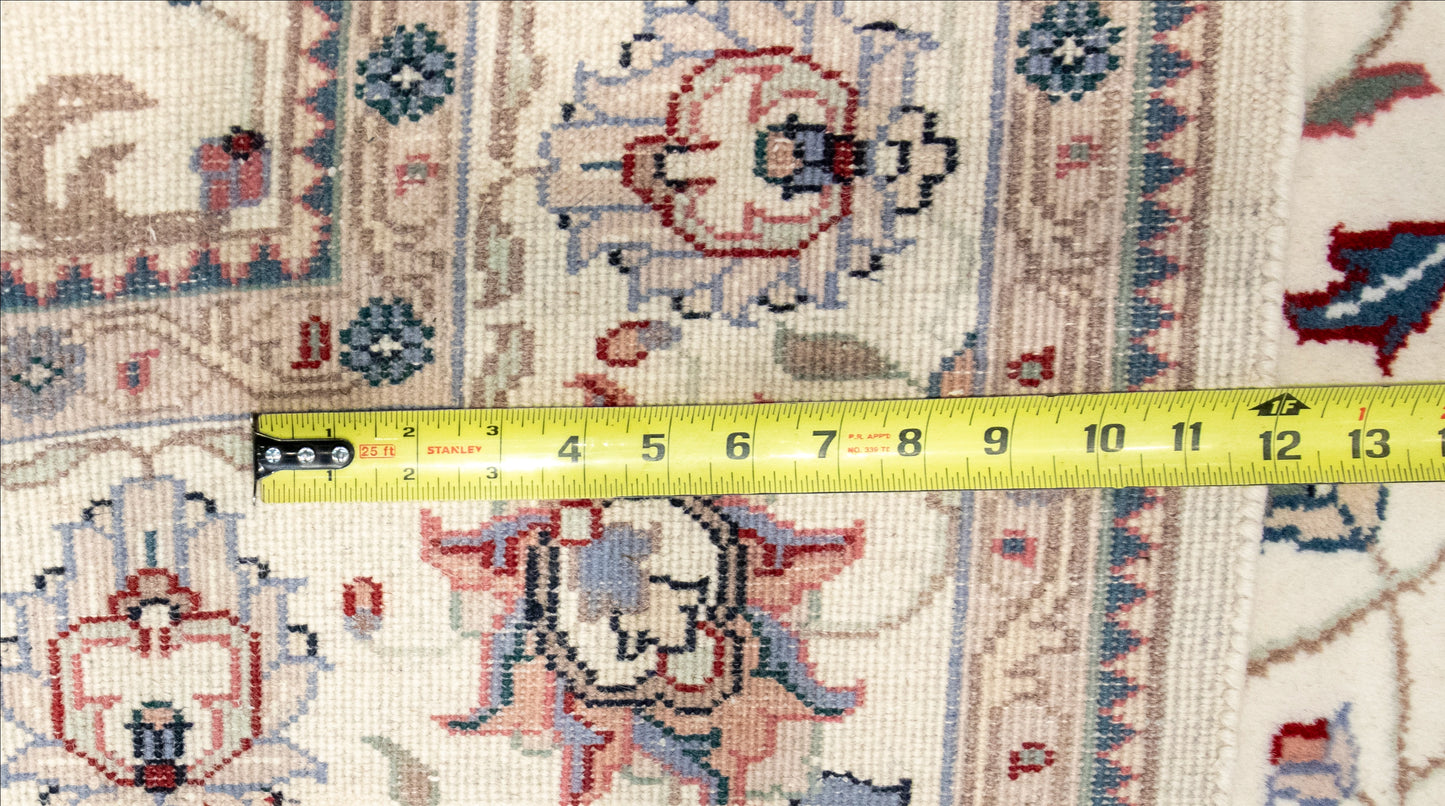 W 5.8 L 9 Kashan 100% Wool Hand-Woven All-Over Design - 17963