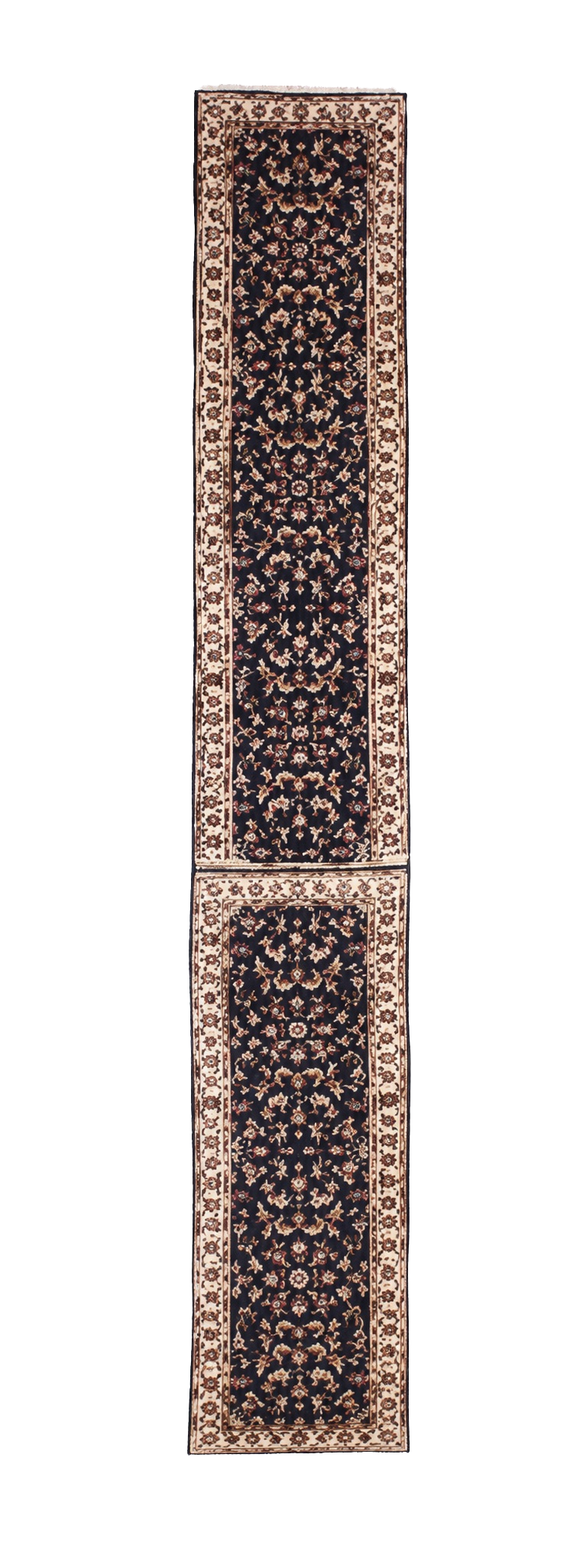 W 2.6 L 20 Kashan 100% Wool Hand-Woven - 17965