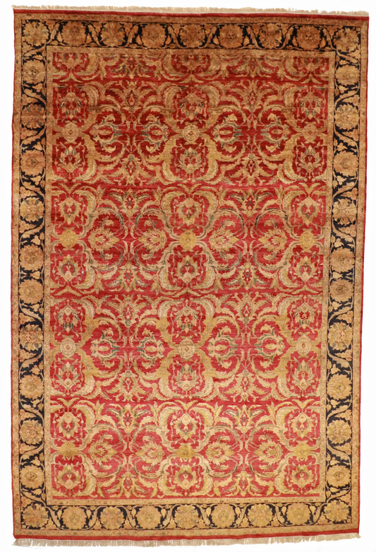 12 x 18 - Sultan Abad Fine All Over Rectangle - Hand Woven Rug — 18360