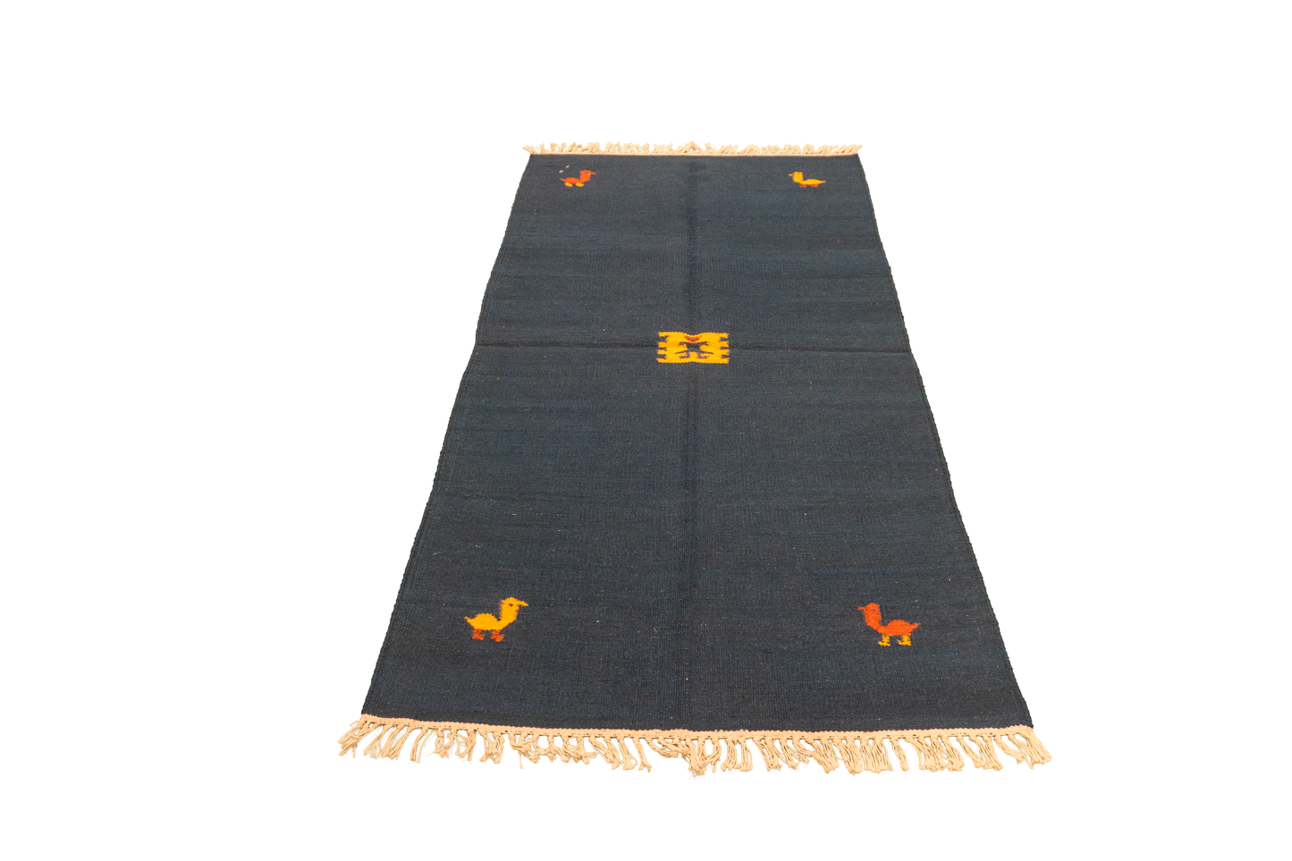 W 3 L 5 Kilim 100% Wool Hand-Woven All-Over Design - 18642