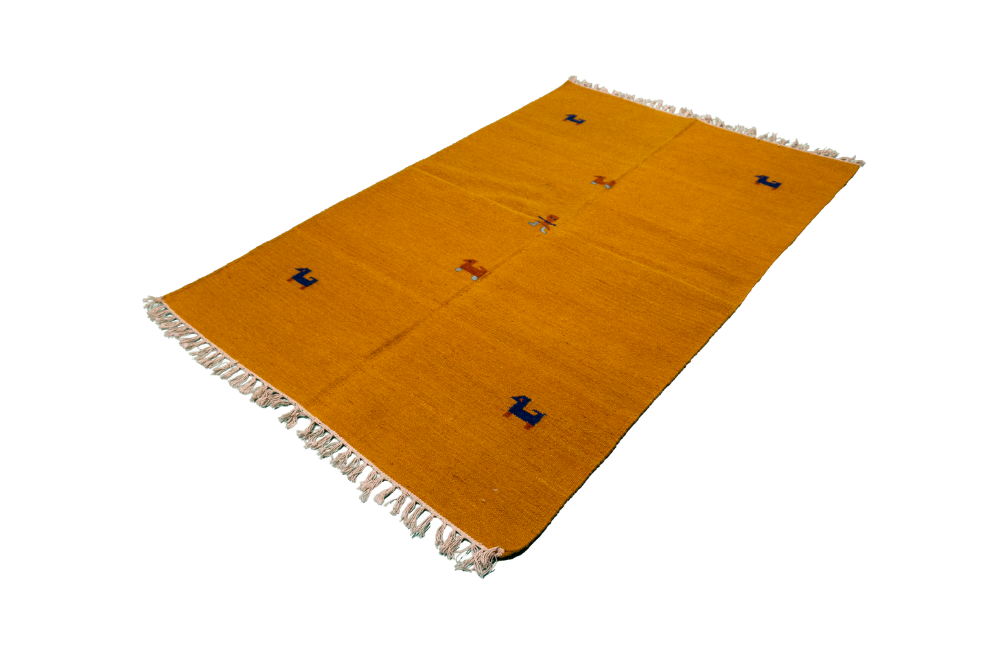 W 4 L 6 Kilim 100% Wool Hand-Woven All-Over Design - 18667