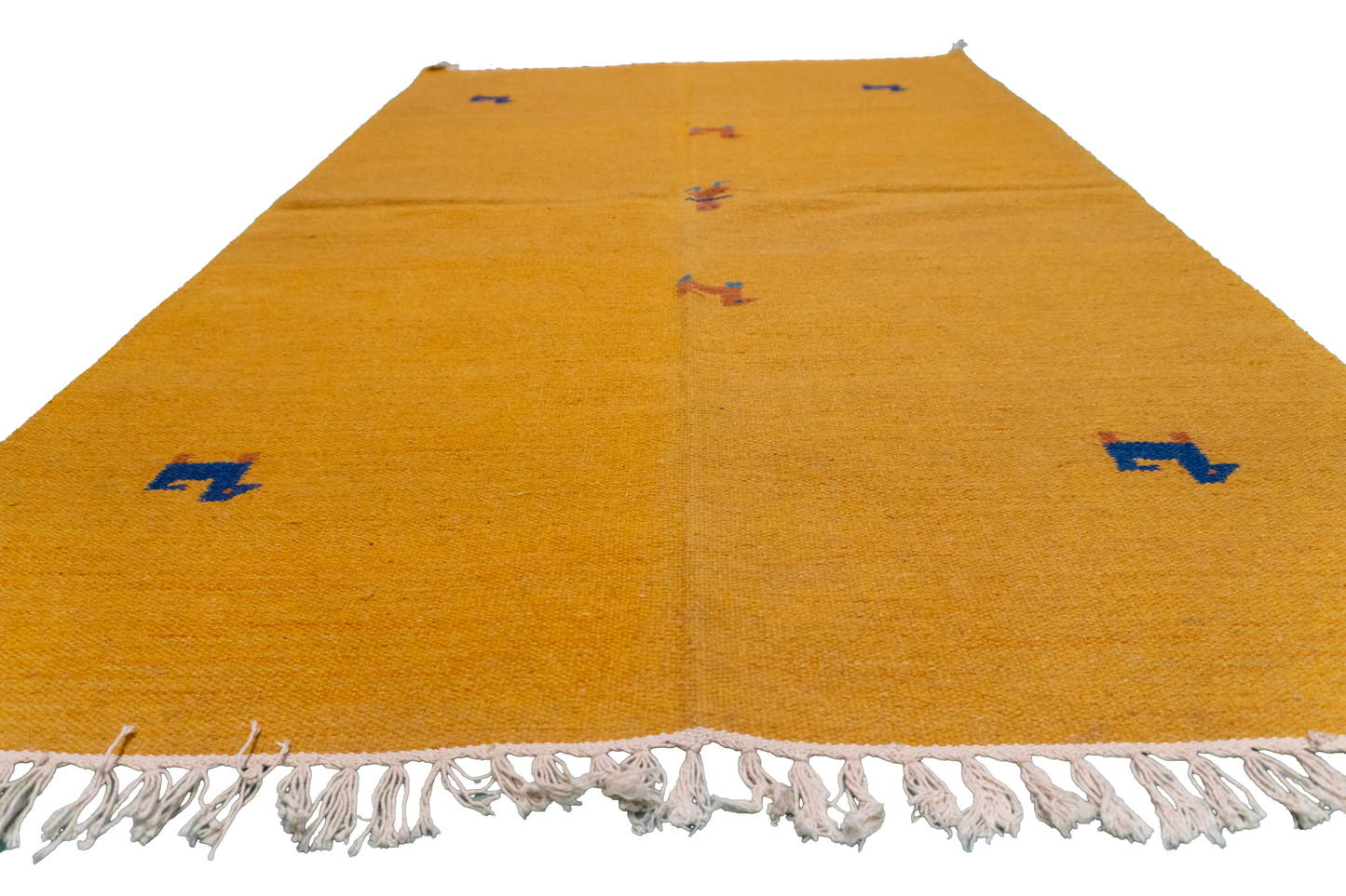 W 4 L 6 Kilim 100% Wool Hand-Woven All-Over Design - 18667