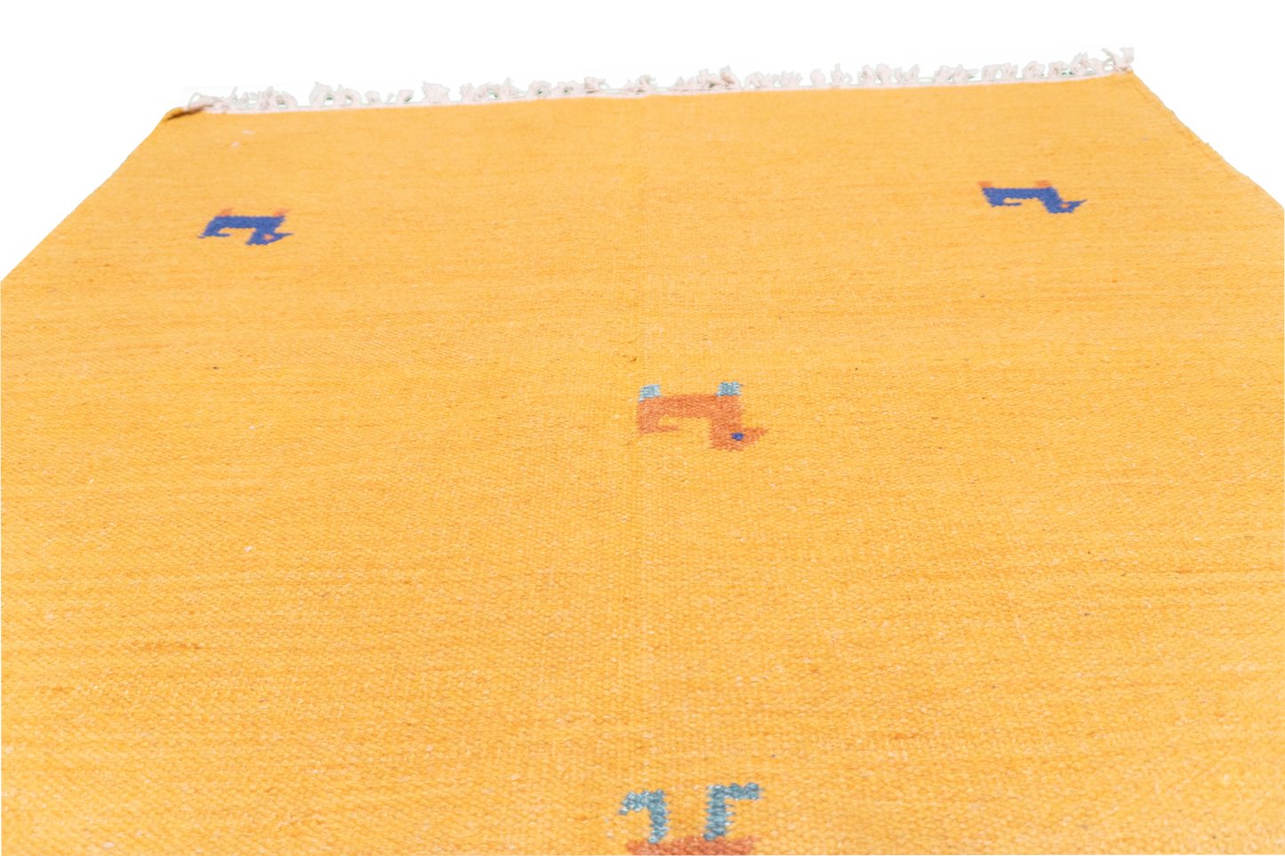 W 4 L 6 Kilim 100% Wool Hand-Woven All-Over Design - 18667