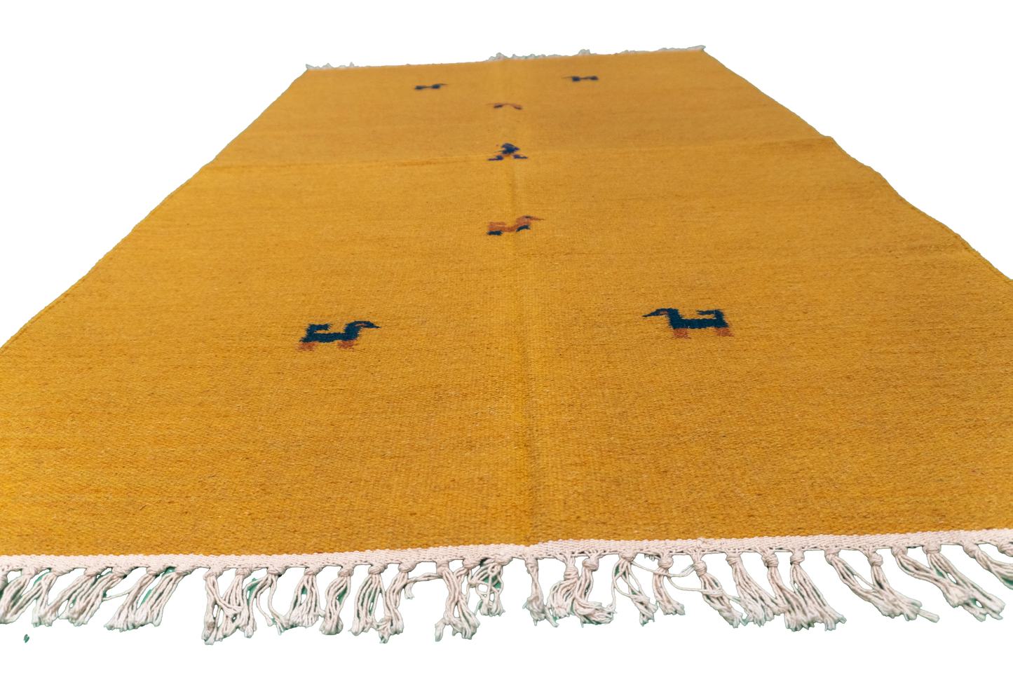 W 4 L 6 Kilim 100% Wool Hand-Woven All-Over Design - 18752