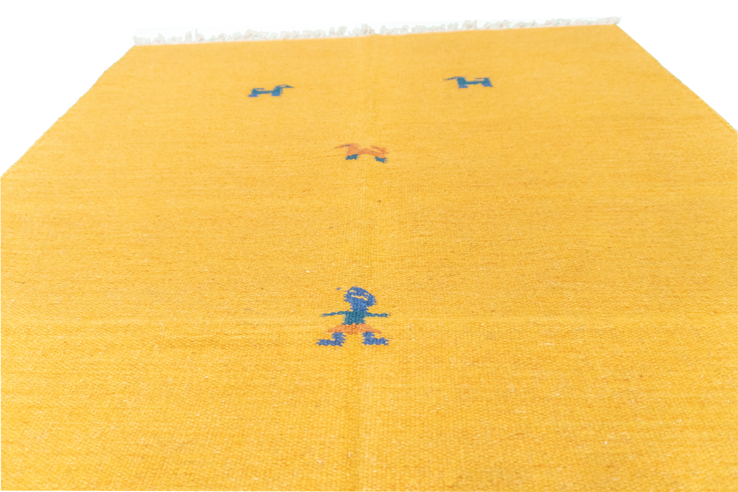 W 4 L 6 Kilim 100% Wool Hand-Woven All-Over Design - 18752