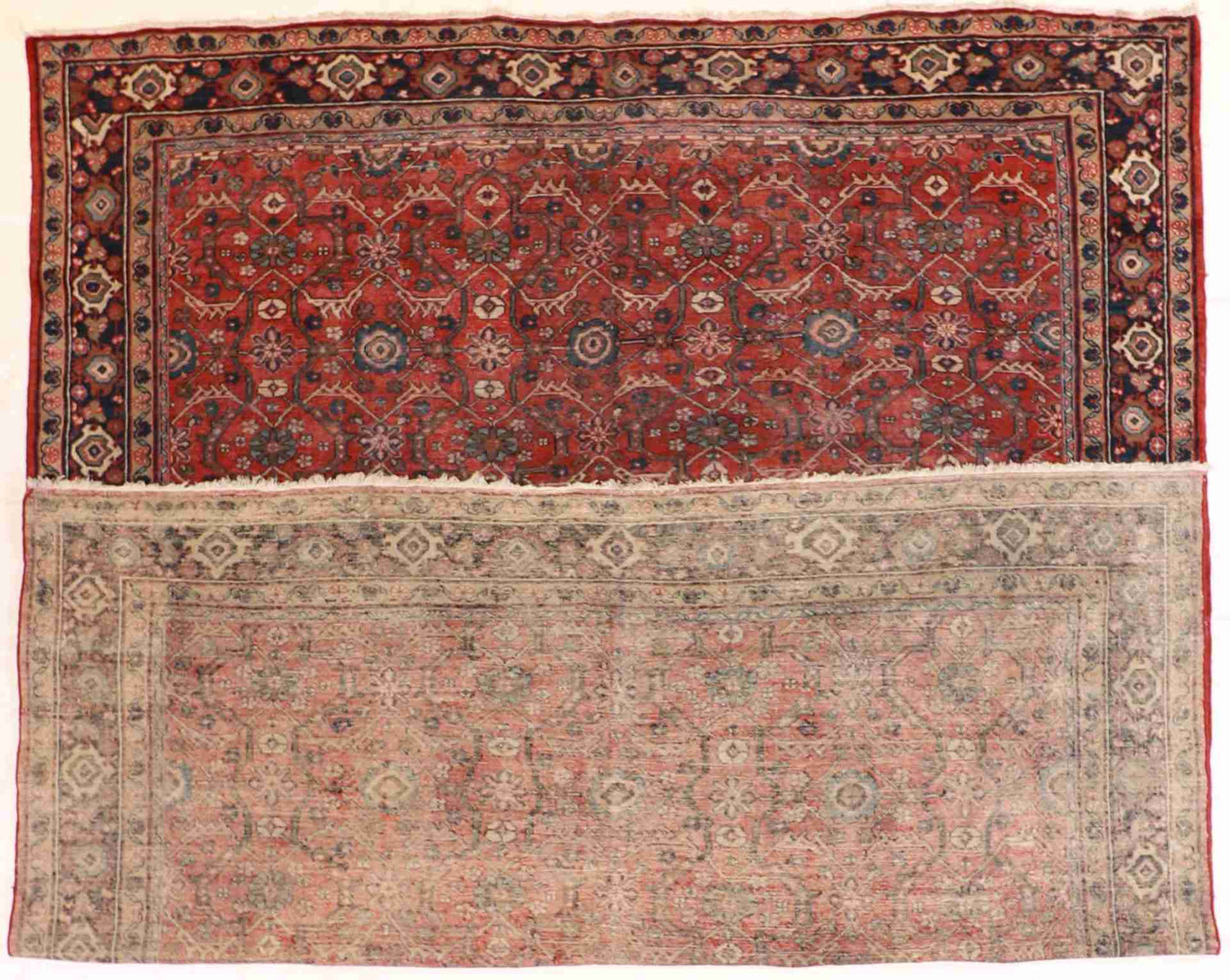 W 9.11 - L 11.10 - Mahal Fine All Over Rectangle - Finest Hand-Knotted Quality Wool - 19148