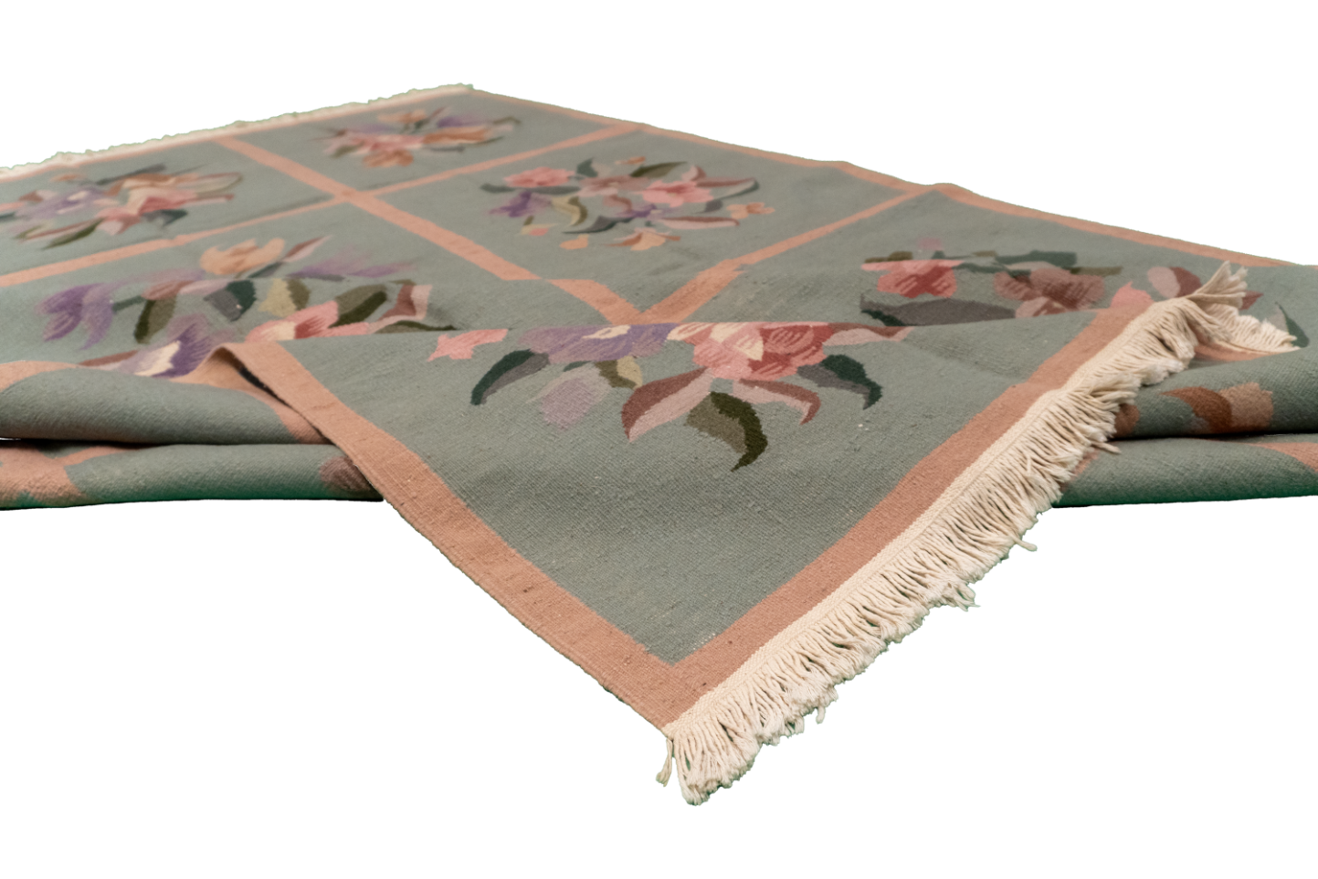 W 6 - L 8.11 - Kilim Wool All Over Rectangle - Finest Hand-Made Quality Wool - 19306