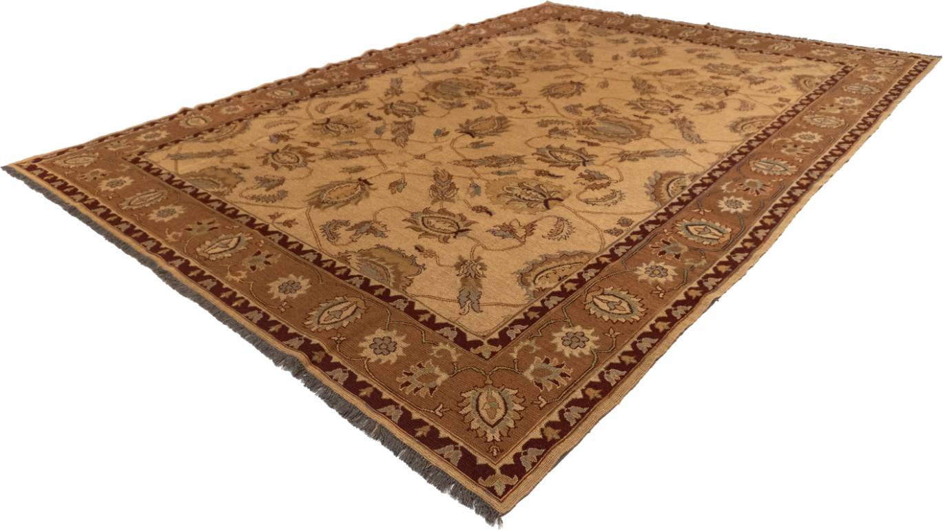 W 8.10 L 12 Sumak 100% Wool Hand-Woven All-Over Design - 20320
