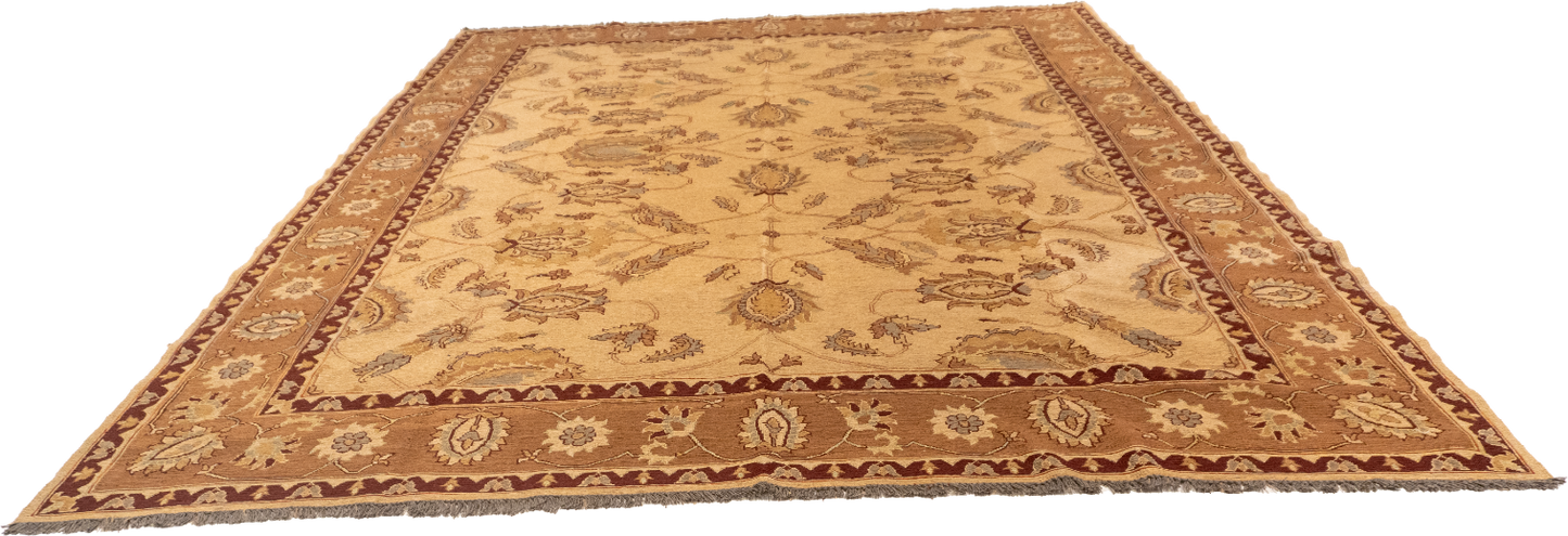 W 8.10 L 12 Sumak 100% Wool Hand-Woven All-Over Design - 20320