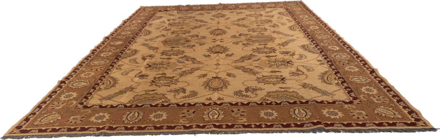 W 8.10 L 12 Sumak 100% Wool Hand-Woven All-Over Design - 20320