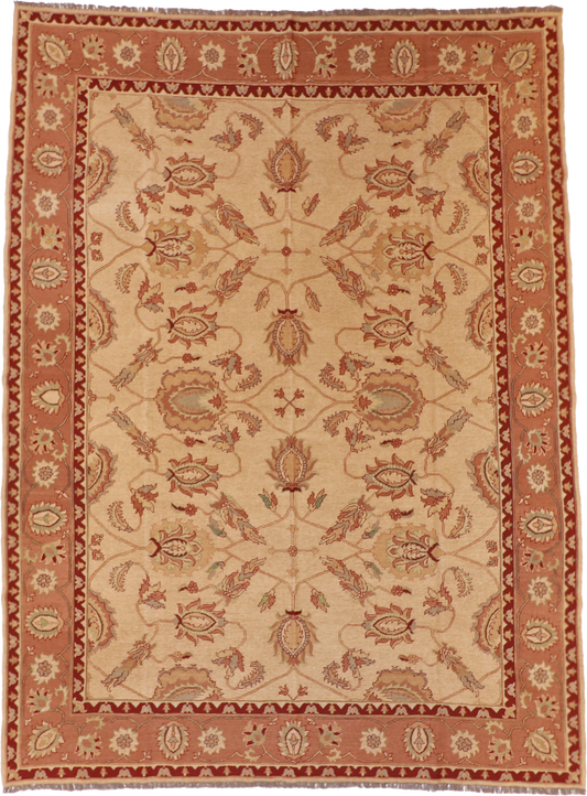 W 8.10 L 12 Sumak 100% Wool Hand-Woven All-Over Design - 20320