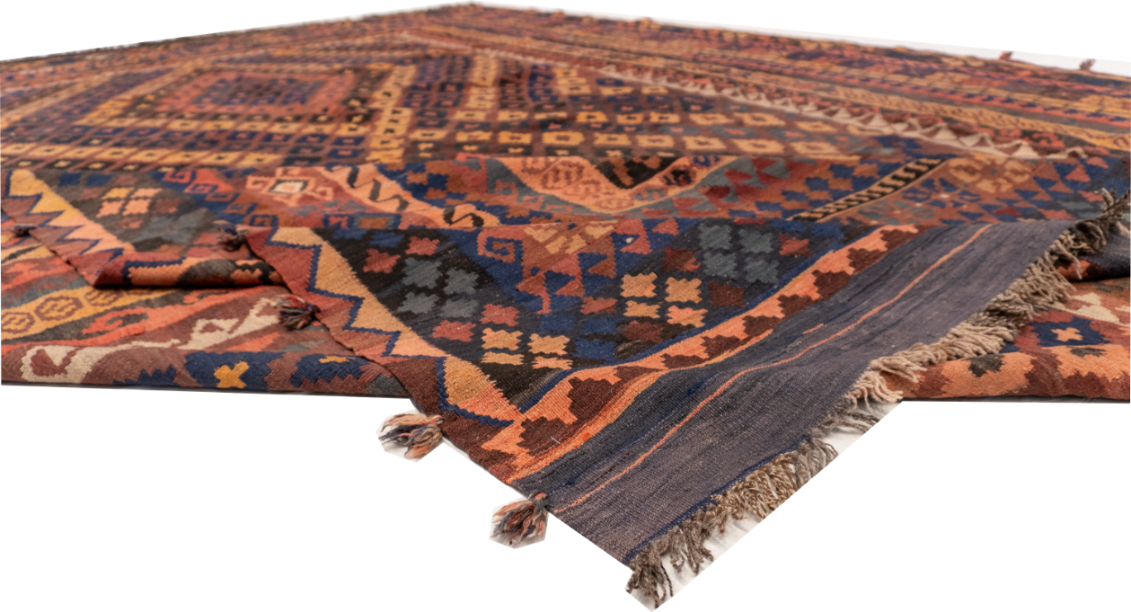 W 10 - L 14.3 - Kilim Wool All Over Rectangle - Finest Hand-Made Quality Wool - 20393
